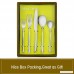 Deacory Flatware Set Satin Finish Stainless Steel Forged Wave with 20 Piece for Wedding Event Service for 4 - B0792T9T4X
